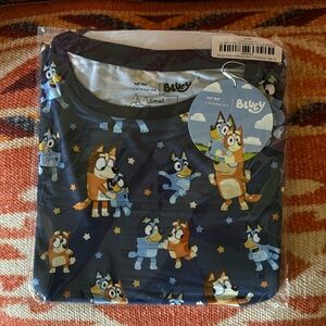 Little Sleepies Bluey Dance Mode Men’s Top- Size Small
